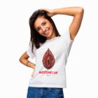 T-shirt donna bianca Watermelon - #NOSHAME